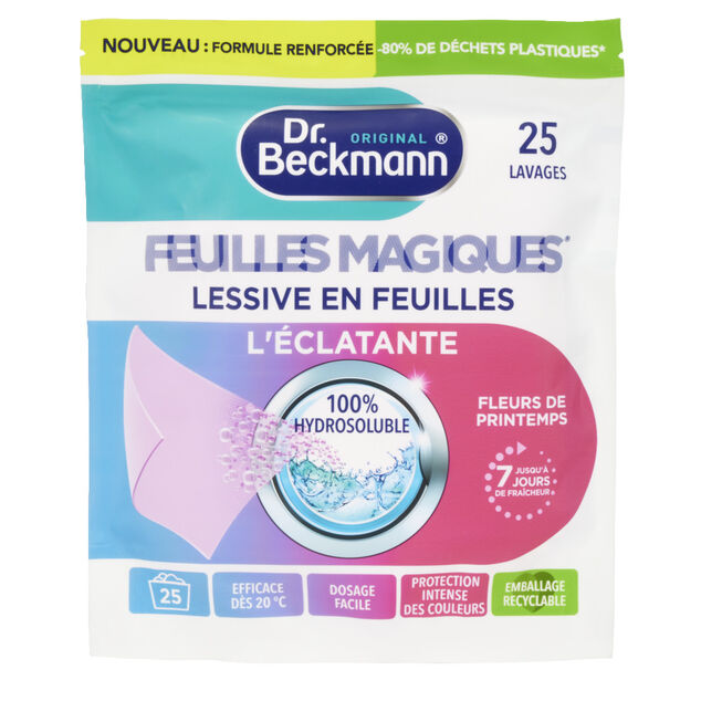 Lessive feuille x25 Dr Beckmann senteur fleur de printemps