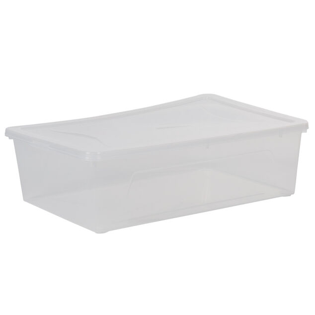 Bo&icirc;te de rangement transparente 22 L