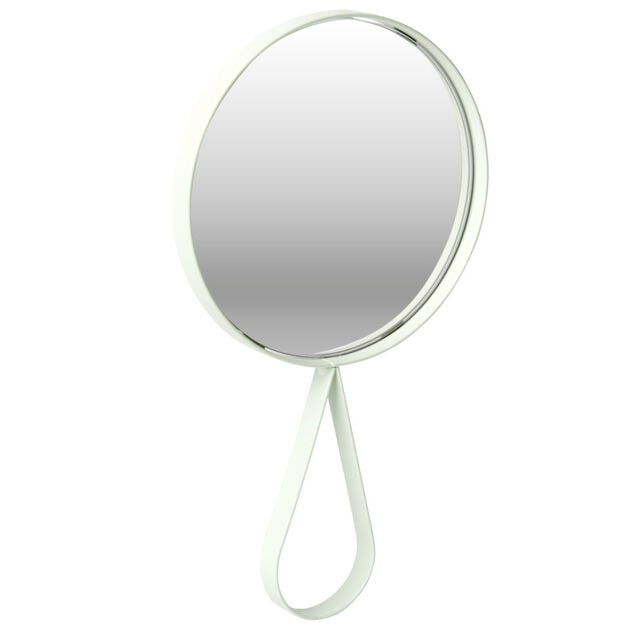 Miroir avec cadre métal rose 14x25cm