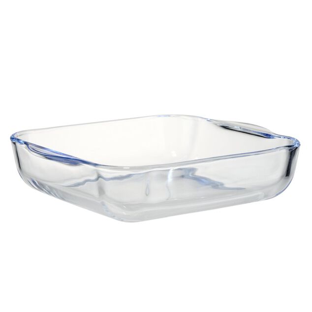 Plat &agrave; four carr&eacute; 1,5L en verre 24x21xH5,5cm