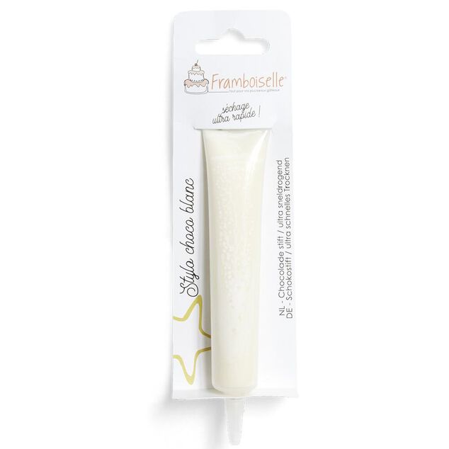 Stylo à pâtisserie choco blanc Framboiselle 25g