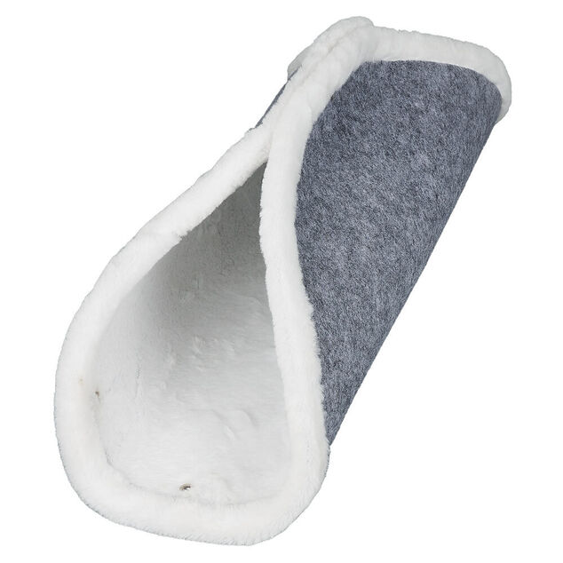 Panier couchage chat modulable gris et blanc 68x68cm