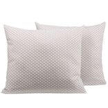 Lot de 2 taies d'oreiller en coton imprimé losanges 50x70cm