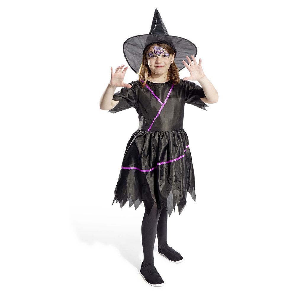 Déguisement Sorcière Halloween Fille - Robe + Chapeau | Costume Enfant Pour Fête Et Photo - 8