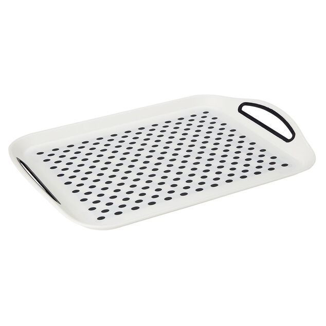 Plateau anti dérapant blanc