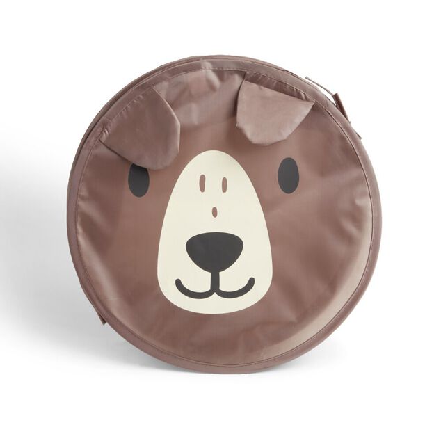 Panière enfant pliable souple ours ou lapin 38L - Ø35xH40cm