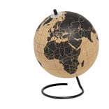 Globe terrestre en liège avec 6 punaises Ø15xH20cm