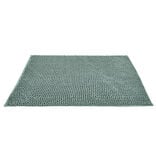 Tapis de salle de bain chenille vert 80x50 cm