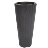 Cache pot effet tress&eacute; H78cm