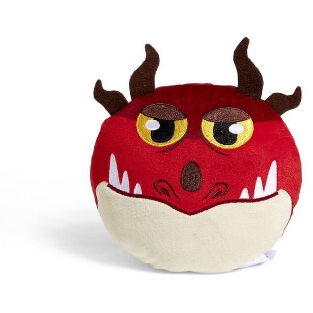 Coussin t&ecirc;te de dragon &Oslash;16cm polyester 8 mod&egrave;les