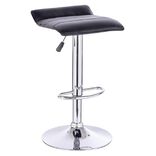 Tabouret de bar Majestik rotatif Noir H63à83.5cm