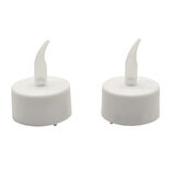 Bougie lumineuse &agrave; led blanc x2