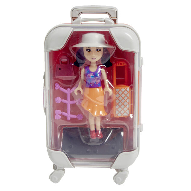 Valise mini poupée voyage - 3 modèles