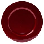 Sous assiette ronde plastique rouge &Oslash;33 cm