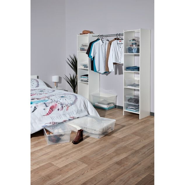 Bo&icirc;te de rangement transparente 22 L