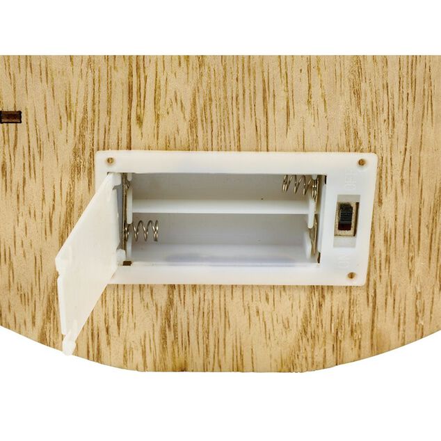 D&eacute;cor de No&euml;l lumineux en bois &agrave; poser H25cm