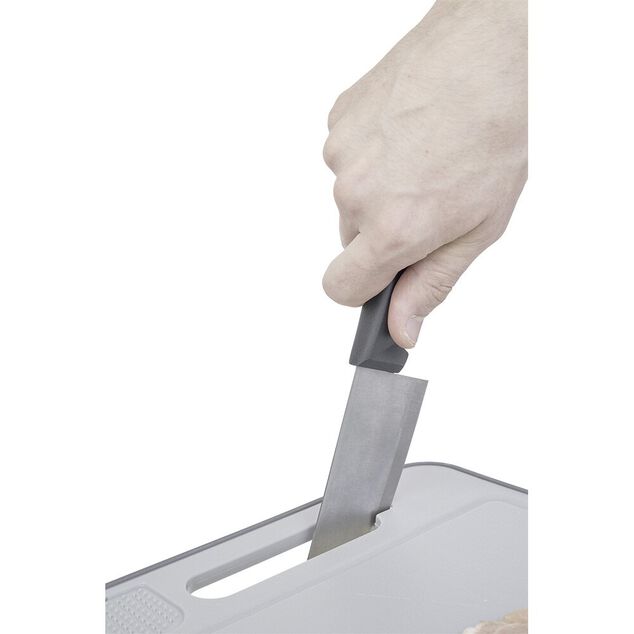 Plateau de d&eacute;givrage avec planche &agrave; d&eacute;couper et aiguiseur 36,5x25cm