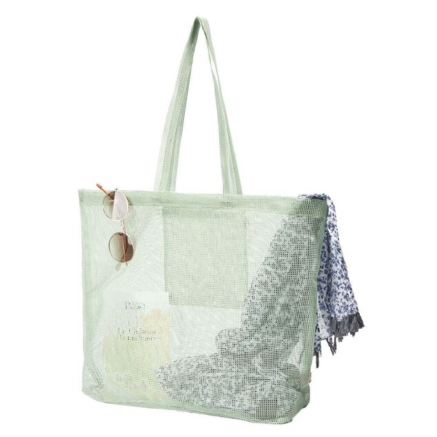 Sac mesh polyester grand format L48x36xH14cm - 4 coloris