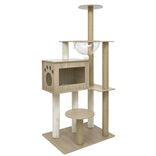 Arbre &agrave; chat XL 4 niveaux couchage griffoir H145cm