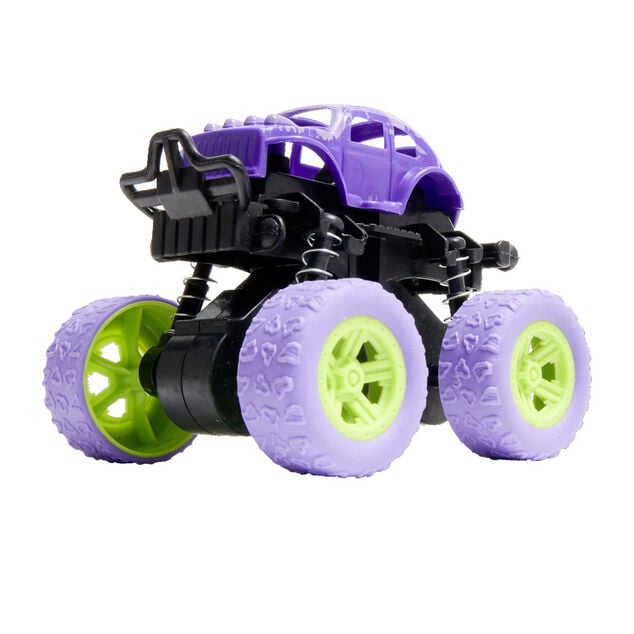V&eacute;hicule &agrave; friction type 4x4 monster truck en plastique vert 8,7x7,8xH7,5cm