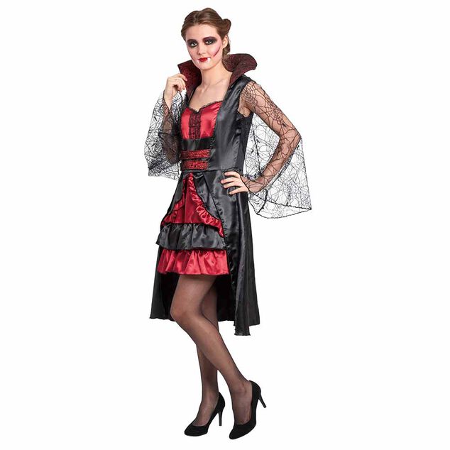 D&eacute;guisement femme vampire Halloween rouge noir taille L