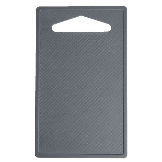 Planche &agrave; d&eacute;couper en plastique gris 24x14,5cm