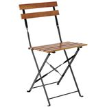 Chaise de jardin pliante Bali m&eacute;tal bois