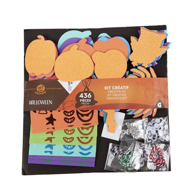 Kit art cr&eacute;atif papier sp&eacute;cial Halloween
