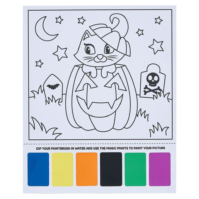 Peinture magique motif Halloween