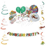 Kit d&eacute;coration de f&ecirc;te Dinosaure 6 personnes