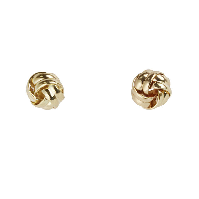 Boucles d'oreilles noeud boule métal Ø0,9cm (3 modèles)