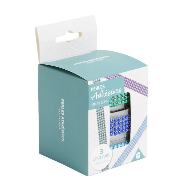 Rouleau de perles color&eacute;es adh&eacute;sives