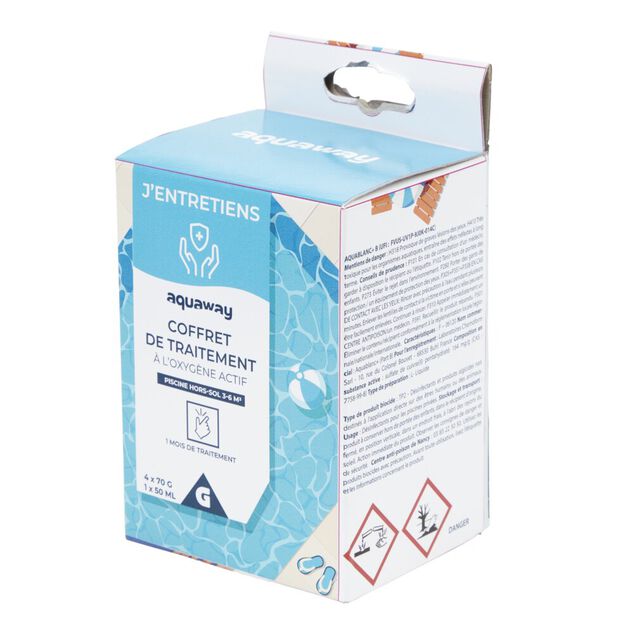 Traitement &agrave; l'oxyg&egrave;ne actif pour piscine hors-sol 3-6m3