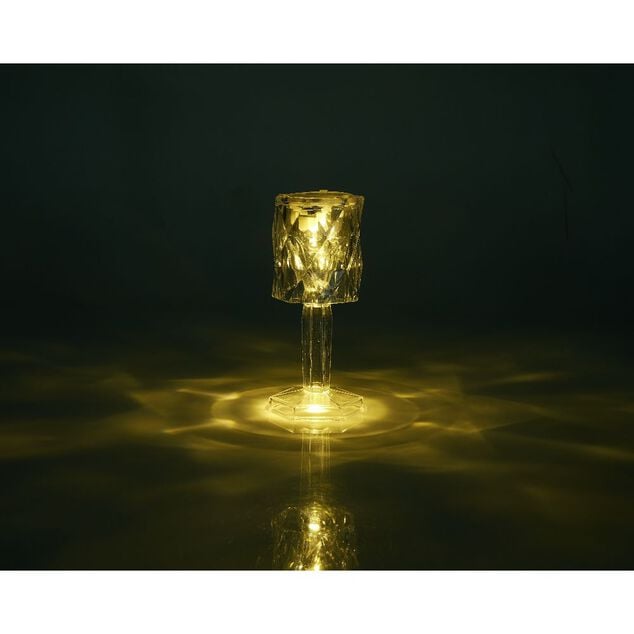 Lampe de table mini led design cristal H12cm