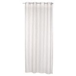 Rideau voilage &agrave; oeillets 140x240cm polyester imprim&eacute; rayures