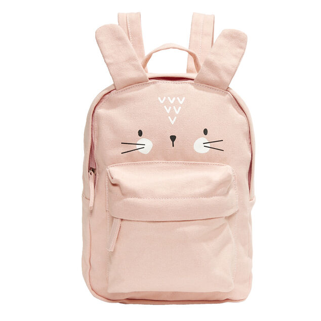 Sac &agrave; dos enfant design animal 21x9xH28,5cm - 2 mod&egrave;les lapin ou &eacute;l&eacute;phant