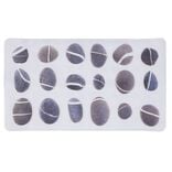 Fond de douche galet gris PVC