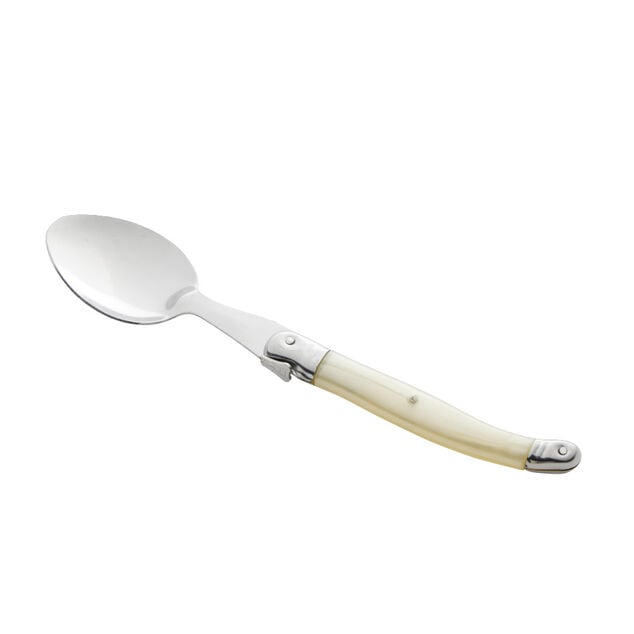 Cuill&egrave;re Laguiole inox manche ABS ivoire