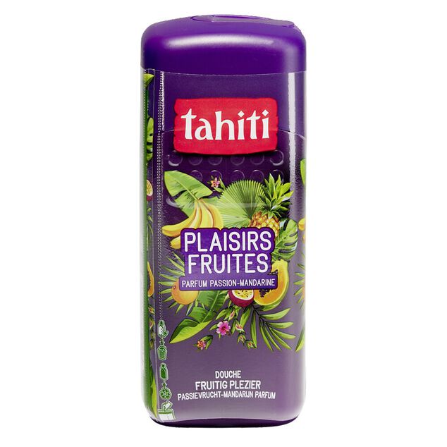 Gel douche Tahiti plaisirs fruit&eacute;s passion mandarine 320ml
