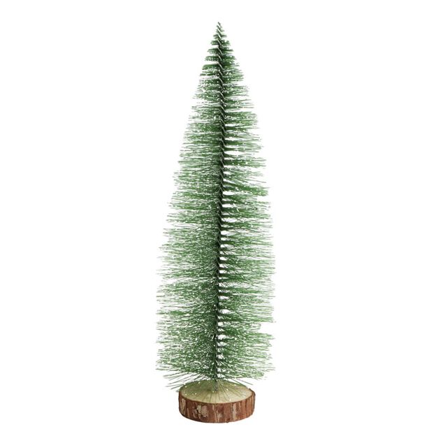 Petit sapin d&eacute;coratif vert &Oslash;6,5xH15cm