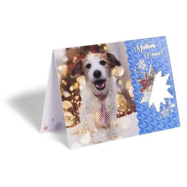 Carte de voeux No&euml;l 12x17cm