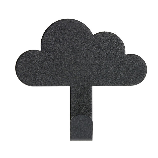 Crochet adh&eacute;sif m&eacute;tal forme nuage 8,5x2xH11,4cm - 3 mod&egrave;les