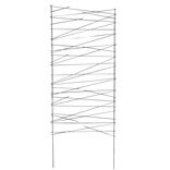 Barri&egrave;re treillage m&eacute;tal noir &agrave; planter