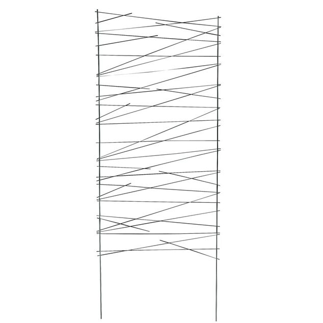 Barri&egrave;re treillage m&eacute;tal noir &agrave; planter