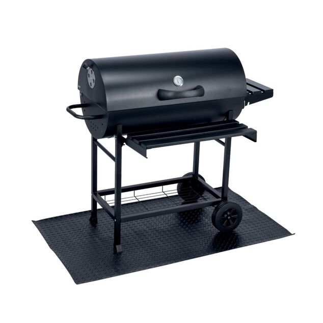 Tapis de sol barbecue PVC noir 72x122cm