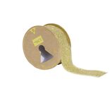Ruban pailleté doré 2,7m