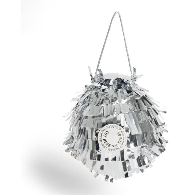 Piñata disco argenté