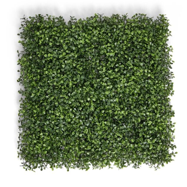 Carr&eacute; v&eacute;g&eacute;tal artificiel feuilles vertes 50x50cm clipsable