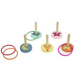 Jeu d'adresse anneau &agrave; lancer en bois