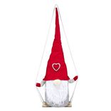 Gnome de No&euml;l sur balan&ccedil;oire H48cm